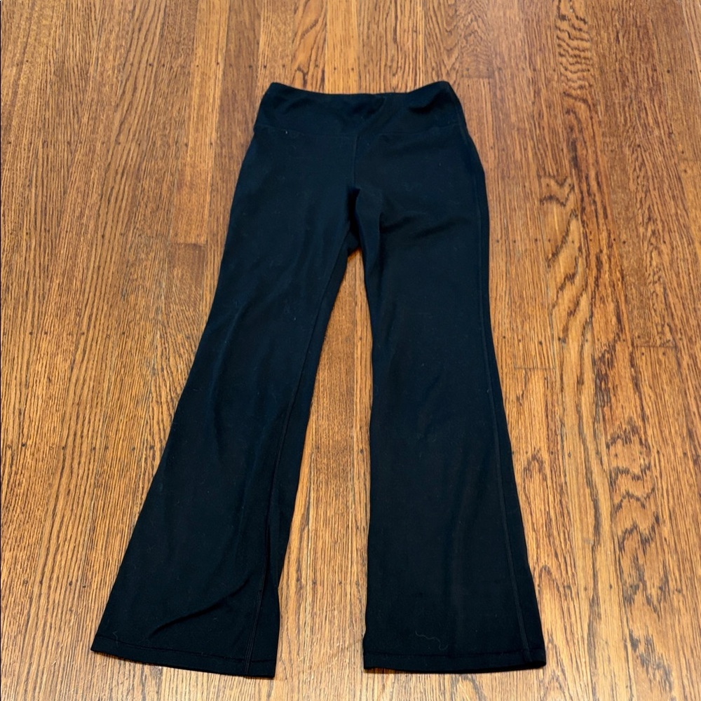 Athleta Girl Black High-Rise Flare Yoga Pants - Large 12‎